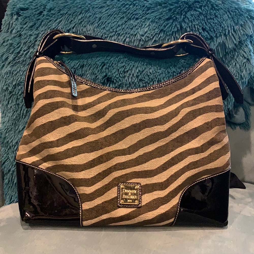 Dooney & Burke Nylon Print Erica Zebra print